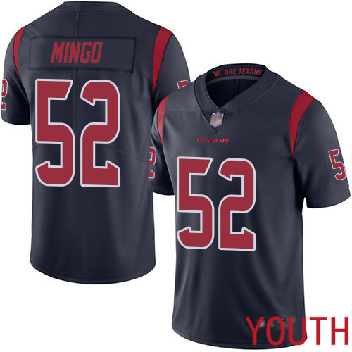 Houston Texans Limited Navy Blue Youth Barkevious Mingo Jersey NFL Football #52 Rush Vapor Untouchable->houston texans->NFL Jersey